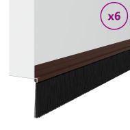 Самозалепващи се четки за уплътняване на врати 6 pcs Кафяво