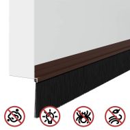 Самозалепващи се четки за уплътняване на врати 6 pcs Кафяво