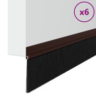 Самозалепващи се четки за уплътняване на врати 6 pcs Кафяво