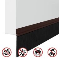 Самозалепващи се четки за уплътняване на врати 6 pcs Кафяво