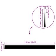 Самозалепващи се четки за уплътняване на врати 6 pcs Кафяво