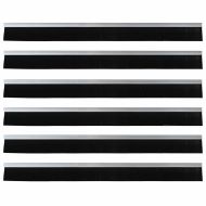 Самозалепващи се четки за уплътняване на врати 6 pcs Сребрист