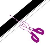 Самозалепващи се четки за уплътняване на врати 2 pcs Бяло