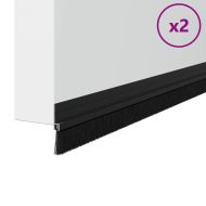 Самозалепващи се четки за уплътняване на врати 2 pcs Черно