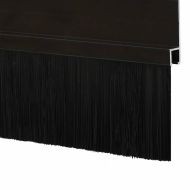 Самозалепващи се четки за уплътняване на врати 2 pcs Черно