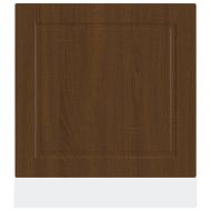 Панел за съдомиялна машина, Porto, кафяв дъб, 60x1,5x57см, инженерно дърво