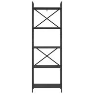 Рафт за книги 5 нива 56 x 34 x 171 см Инженерна дървесина