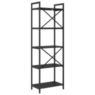 Рафт за книги 5 нива 56 x 34 x 171 см Инженерна дървесина