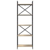 Рафт за книги Сонома дъб 56 x 34 x 171 см Инженерно дърво