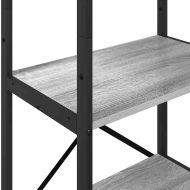 Рафт за книги Сив Сонома 56 x 34 x 171 см Инженерно дърво