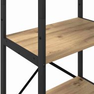 Рафт за книги Дъб 56 x 34 x 171 см Инженерно дърво