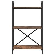 Рафт за книги Димян дъб 56 x 34 x 96 см Инженерно дърво