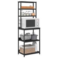 Кухненски рафт Черния дъб 60 x 40 x 168 см Инженерно дърво