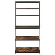 Кухненски рафт 5 нива 80 x 40 x 168 см Инженерна дървесина