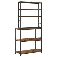 Кухненски рафт Старо дърво 80 x 40 x 168 см Инженерно дърво