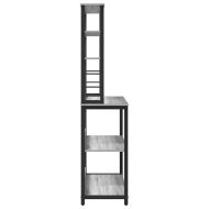 Кухненски рафт Сив Сонома 100 x 40 x 168 см Инженерно дърво