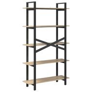 Рафт за книги Сонома дъб 100 x 33,5 x 178 см Инженерно дърво