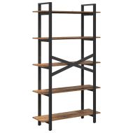Рафт за книги Старо дърво 100 x 33,5 x 178 см Инженерно дърво