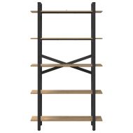 Рафт за книги Дъб 100 x 33,5 x 178 см Инженерно дърво