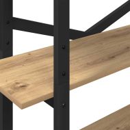 Рафт за книги Дъб 100 x 33,5 x 178 см Инженерно дърво