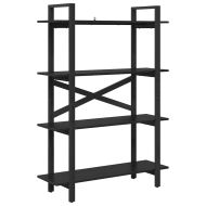 Рафт за книги Черния дъб 100 x 33,5 x 140 см Инженерно дърво