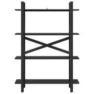 Рафт за книги Черния дъб 100 x 33,5 x 140 см Инженерно дърво