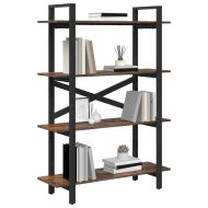 Рафт за книги Опушен дъб 100 x 33,5 x 140 cm