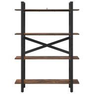 Рафт за книги Опушен дъб 100 x 33,5 x 140 cm