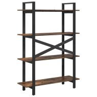 Рафт за книги Опушен дъб 100 x 33,5 x 140 cm