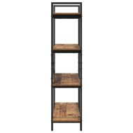 Рафт за книги 4 нива 100 x 33,5 x 140 см Инженерна дървесина