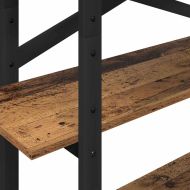 Рафт за книги 4 нива 100 x 33,5 x 140 см Инженерна дървесина