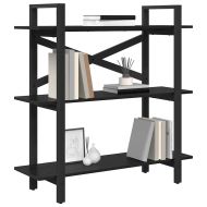 Рафт за книги Черния дъб 100 x 33,5 x 102 см Инженерно дърво