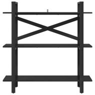 Рафт за книги Черния дъб 100 x 33,5 x 102 см Инженерно дърво