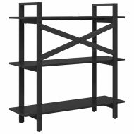 Рафт за книги Черния дъб 100 x 33,5 x 102 см Инженерно дърво
