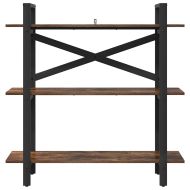 Рафт за книги Димян дъб 100 x 33,5 x 102 см Инженерно дърво