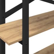 Рафт за книги 3 нива 100 x 33,5 x 102 см Инженерна дървесина