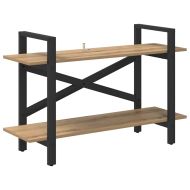 Рафт за книги Дъб 100 x 33,5 x 64 см Инженерно дърво