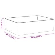 Мивка, бяла, 48x37x13 см, керамична, правоъгълна