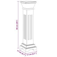 Класическа квадратна поставка за растения MDF - тип колона