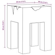 Табуретка, тиково дърво масив