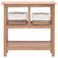 Конзолна маса, масивно махагоново дърво, 69x28x70 см