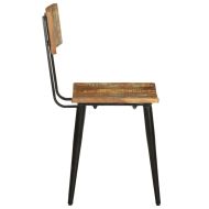 Трапезни столове, 2 бр, регенерирано дърво масив