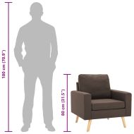 Фотьойл, кафяв, текстил