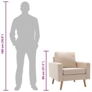 Фотьойл, кремав, текстил