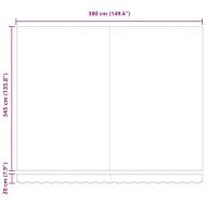 Сгъваем навес Многоцветен 400 × 350 cm текстил