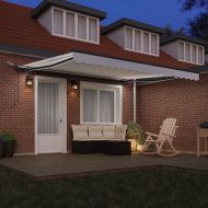 Текстил за сенник с Бяло 400 × 350 cm Полиестер