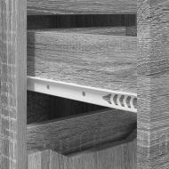 Комплект мебели за баня с рафт 4 pcs Сив Сонома Инженерно дърво