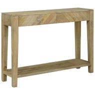 Конзолна маса с чекмедже Естествено сиво 110 x 30 x 80 см