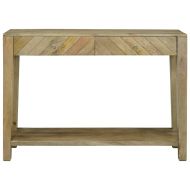 Конзолна маса с чекмедже Естествено сиво 110 x 30 x 80 см
