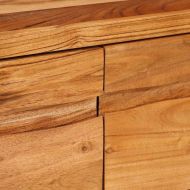 ТВ шкаф с рафт Кафяво 110 x 30 x 40 cm Солидно акациево дърво